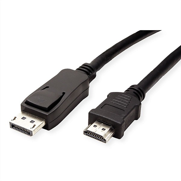 VALUE DisplayPort Cable, DP - HDTV, M/M, black, 2 m - 11.99.5781
