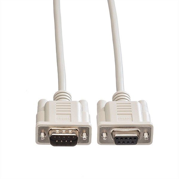 ROLINE RS232 Cable, DB9 M - F, 3 m - 11.01.6230