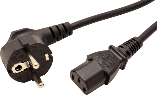 ROLINE Power Cable straight IEC Connector black 1.8 m - 19.08.1018