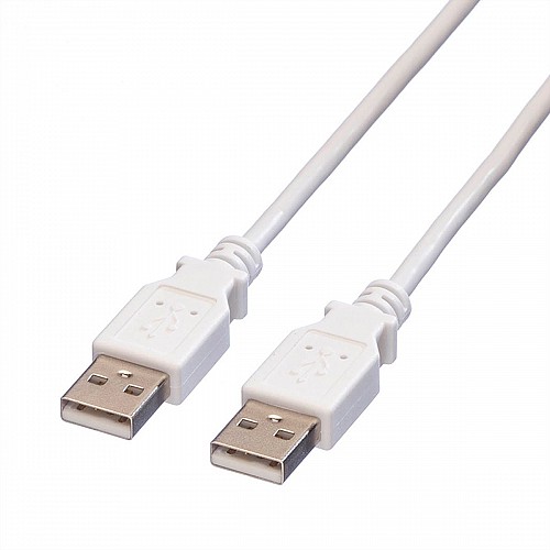 VALUE USB 2.0 Cable, A - A, M/M, white, 0.8 m - 11.99.8909