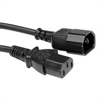 ROLINE Monitor Power Cable, IEC 320 C14 - C13 black, 0.5m - 19.08.1505