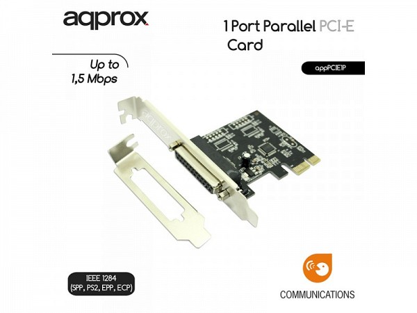 APPROX Pci Exp Parallel 1 Port+L.P.PCIE1P