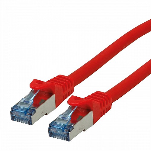 ROLINE S/FTP Patch Cord Cat.6A Component Level LSOH red 0.3m - 21.15.2971