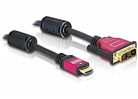 DELOCK καλώδιο HDMI σε DVI 5m GOLD PLATED 84344