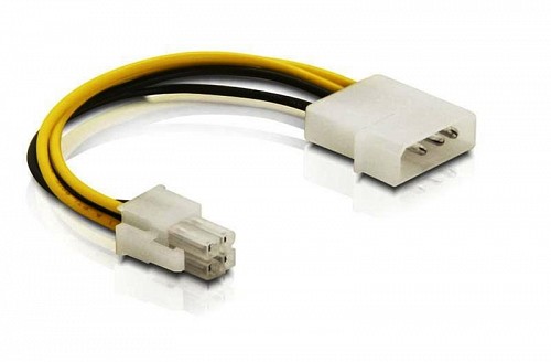 DELOCK ΚΑΛΩΔΙΟ MOLEX ΣΕ 4pin CPU 15cm 82391