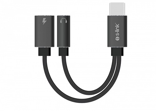 ADAPTER USB Type-C male to 3.5 jack+TypeC