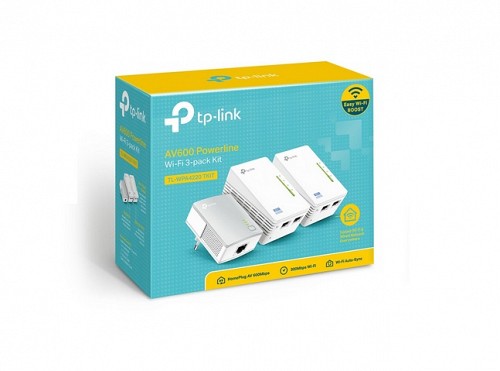 TP-Link AV600 2-port Powerline WiFi Extender 3-pack KIT TL-WPA4220TKIT v5