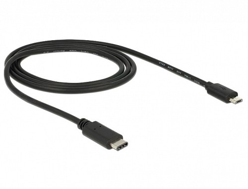 DELOCK USB CABLE Type-C male to USB 2.0 Micro male 1.0 m 83602