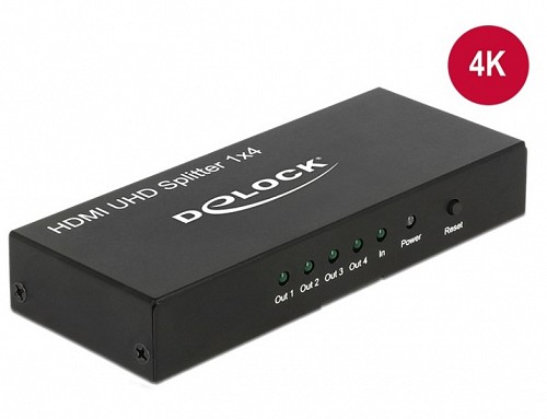 DELOCK SPLITTER HDMI 4 PORT 4K 18684