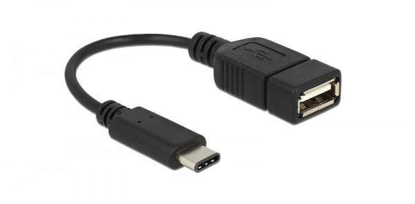 DELOCK ADAPTER USB Type-C male to USB 2.0 A female 15 cm 65579