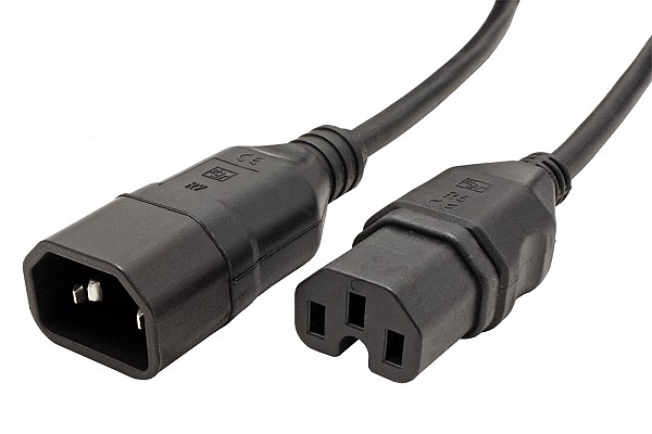 Roline ΚΑΛΩΔΙΟ ΤΡΟΦΟΔΟΣΙΑΣ IEC320 C14/C15 1m 19.99.1121