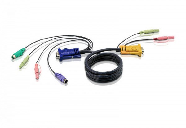 Aten KVM CABLE ΓΙΑ ΤO CS1758 PS/2 2m 2L-5302P