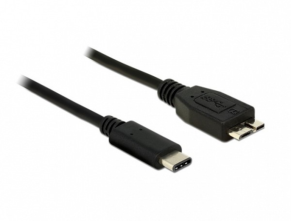 DELOCK USB CABLE Type-C male 10 Gbps (USB 3.1 Gen 2) to USB Micro-B male 1 m 83677