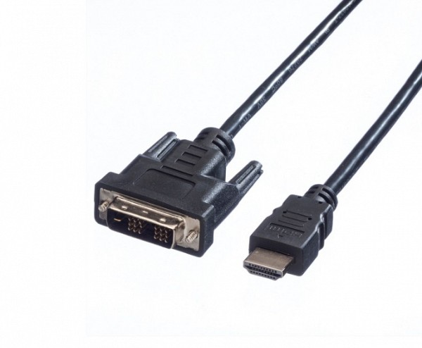VALUE καλώδιο HDMI σε DVI (18+1) 5m 11.99.5552-10