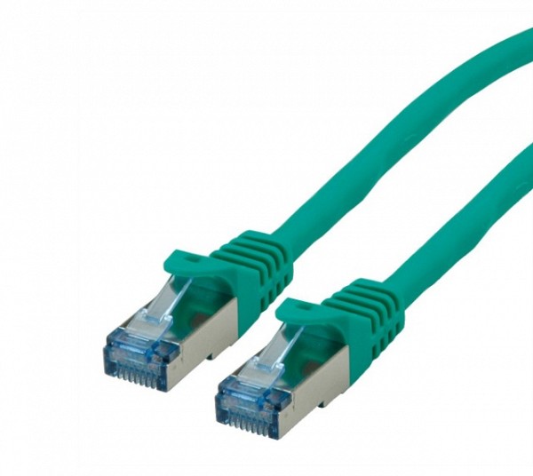 Roline SFTP 1m Cat6a Πρασινο component level LSOH 21.15.1941/2831